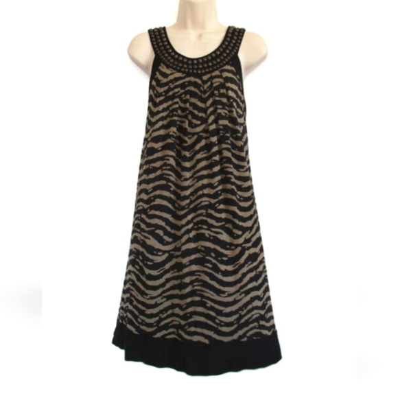 Michael Kors Bushed Tiger Camouflage Stripe Dress Size Small - Picture 11 of 12